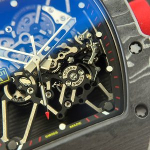 Richard Mille RM35-01 Rafael Nadal Vỏ Carbon NTPT Dây Cao Su Đỏ Replica 11 Xưởng ZF 49,9x43mm (2)