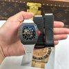 Richard Mille RM35-01 Rafael Nadal Vỏ Carbon NTPT Dây Cao Su Trắng Rep 11 Xưởng ZF 49,9x43mm (2)