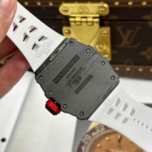 Richard Mille RM35-01 Rafael Nadal Vỏ Carbon NTPT Dây Cao Su Trắng Rep 11 Xưởng ZF 49,9x43mm (2)