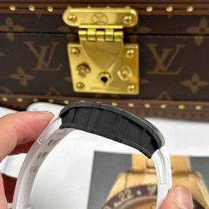 Richard Mille RM35-01 Rafael Nadal Vỏ Carbon NTPT Dây Cao Su Trắng Rep 11 Xưởng ZF 49,9x43mm (2)