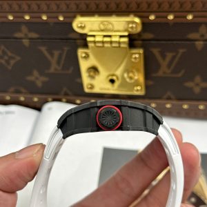Richard Mille RM35-01 Rafael Nadal Vỏ Carbon NTPT Dây Cao Su Trắng Rep 11 Xưởng ZF 49,9x43mm (2)