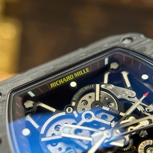 Richard Mille RM35-01 Rafael Nadal Vỏ Carbon NTPT Dây Cao Su Trắng Rep 11 Xưởng ZF 49,9x43mm (2)