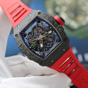 Richard Mille RM35-02 Màu Đỏ Replica 11 Vỏ Carbon Siêu Nhẹ 77 Grams Xưởng ZF 44mm (2)