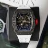Richard Mille RM35-02 Replica Cao Cấp Vỏ Carbon Siêu Nhẹ Dây Cao Su Màu Trắng Xưởng ZF 44mm (2)