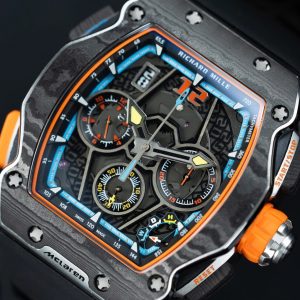 Richard Mille RM65-01 Rep 11 Vỏ Carbon Dây Cao Su Màu Đen 44.5×49 (1)
