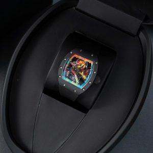 Richard Mille Replica 11 RM68-01 Cyril Kongo Vỏ Gốm Đen Dây Cao Su 45mm (2)