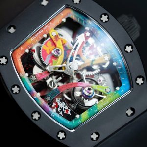 Richard Mille Replica 11 RM68-01 Cyril Kongo Vỏ Gốm Đen Dây Cao Su 45mm (2)