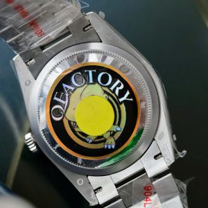 Rolex Day-Date Chế Tác Mặt Thiên Thạch Cọc Số Đính Kim Cương Moissanite Nhà Máy QF 36mm (2)