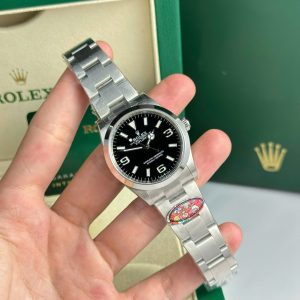 Rolex Explorer 124270 Replica 11 Mặt Đen Dây Kim Loại Nhà Máy Clean 36mm (2)