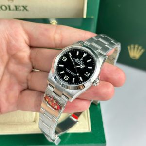 Rolex Explorer 124270 Replica 11 Mặt Đen Dây Kim Loại Nhà Máy Clean 36mm (2)