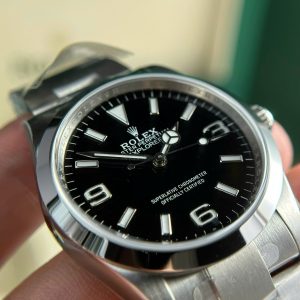 Rolex Explorer 124270 Replica 11 Mặt Đen Dây Kim Loại Nhà Máy Clean 36mm (2)