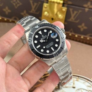 Rolex Yacht-Master Titanium 226627 Replica 11 Mặt Đen Máy Cơ Thụy Sỹ Nhà Máy VS 42mm (2)