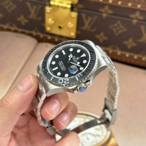 Rolex Yacht-Master Titanium 226627 Replica 11 Mặt Đen Máy Cơ Thụy Sỹ Nhà Máy VS 42mm (2)