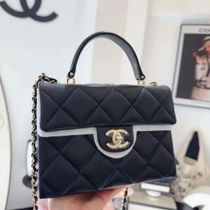 Túi Xách Nữ Đeo Chéo Chanel Coco Màu Đen Like Auth 21cm (2)