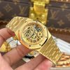 Audemars Piguet Rep Cao Cấp Royal Oak Jumbo Extra-thin Openworked 16204 Mặt Lộ Cơ Mạ Vàng Xưởng ZF 39mm (2)