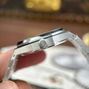 Audemars Piguet Replica 11 Royal Oak 15450 Mặt Trắng Dây Kim Loại Nhà Máy ZF 37mm (2)
