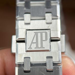 Audemars Piguet Replica 11 Royal Oak 15450 Mặt Xám Dây Kim Loại Nhà Máy ZF 37mm (2)