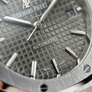 Audemars Piguet Replica 11 Royal Oak 15450 Mặt Xám Dây Kim Loại Nhà Máy ZF 37mm (2)