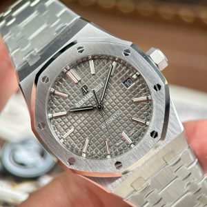 Audemars Piguet Replica 11 Royal Oak 15450 Mặt Xám Dây Kim Loại Nhà Máy ZF 37mm (2)