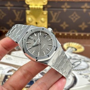 Audemars Piguet Replica 11 Royal Oak 15450 Mặt Xám Dây Kim Loại Nhà Máy ZF 37mm (2)