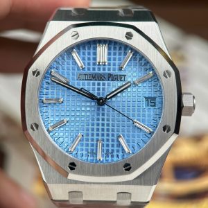 Audemars Piguet Replica 11 Royal Oak 15510BC Mặt Xanh Băng Máy Cơ Thụy Sỹ Xưởng ZF 41mm (2)