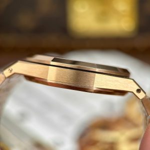 Audemars Piguet Replica 11 Royal Oak Jumbo Extra-thin Openworked 16204 Mặt Lộ Cơ Mạ Vàng Hồng Xưởng ZF 39mm (2)
