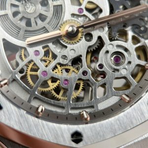 Audemars Piguet Royal Oak Jumbo Extra-thin Openworked 16204 Replica 11 Mặt Lộ Cơ Màu Trắng Nhà Máy ZF 39mm (2)