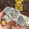 Audemars Piguet Royal Oak Jumbo Extra-thin Openworked 16204 Replica 11 Mặt Lộ Cơ Màu Trắng Nhà Máy ZF 39mm (2)