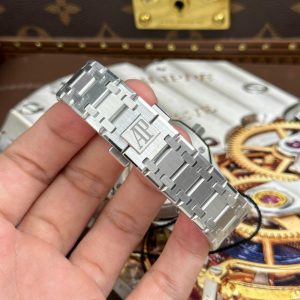 Audemars Piguet Royal Oak Jumbo Extra-thin Openworked 16204 Replica 11 Mặt Lộ Cơ Màu Trắng Nhà Máy ZF 39mm (2)