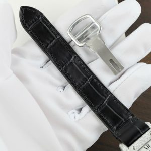 Cartier Santos Nữ Mặt Trắng Chế Tác Đính Kim Cương Moissanite Nhà Máy BV 35 (2)