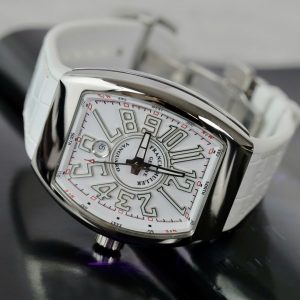 Franck Muller V45 Rep Cao Cấp Màu Trắng Máy Cơ Thụy Sỹ Nhà Máy ABF 45mm (2)