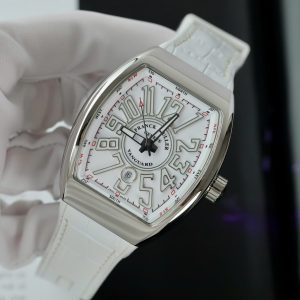 Franck Muller V45 Rep Cao Cấp Màu Trắng Máy Cơ Thụy Sỹ Nhà Máy ABF 45mm (2)