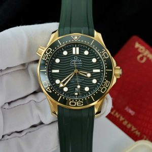 Omega Seamaster Diver 300M Replica 11 Màu Xanh Lá Cây Nhà Máy VS 42mm (2)