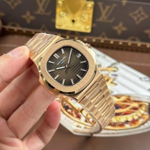 Patek Philippe Nautilus 5711 Mặt Nâu Chế Tác Mạ Vàng Hồng Máy Khắc Nhà Máy BBF 40mm (2)