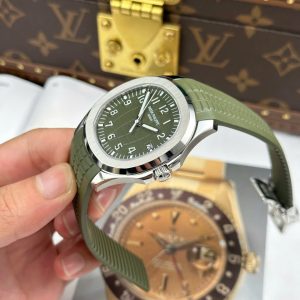 Patek Philippe Replica 11 Aquanaut 5168 Màu Xanh Lá Cây Máy Khắc Nhà Máy BBF 42 (2)