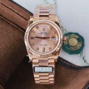 Rolex Day-Date 128235 Replica 11 Mặt Hồng Trọng Lượng 156gram Xưởng QF 36mm (2)