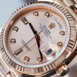 Rolex Day-Date 128235 Replica 11 Mặt Hồng Trọng Lượng 156gram Xưởng QF 36mm (2)