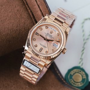 Rolex Day-Date 128235 Replica 11 Mặt Hồng Trọng Lượng 156gram Xưởng QF 36mm (2)