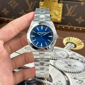 Vacheron Constantin Overseas Ultra-Thin 2000V Rep 11 Mặt Xanh Blue Dây Kim Loại Nhà Máy 8F 40mm (2)