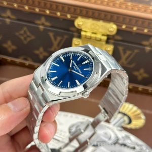 Vacheron Constantin Overseas Ultra-Thin 2000V Rep 11 Mặt Xanh Blue Dây Kim Loại Nhà Máy 8F 40mm (2)