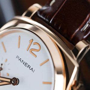 Panerai Luminor PAM01042 Chế Tác Mặt Trắng Dây Da Nhà Máy VS 42mm (2)