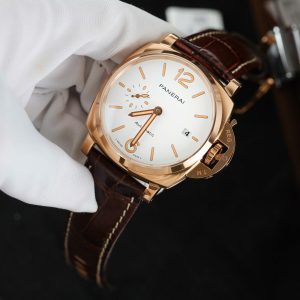 Panerai Luminor PAM01042 Chế Tác Mặt Trắng Dây Da Nhà Máy VS 42mm (2)