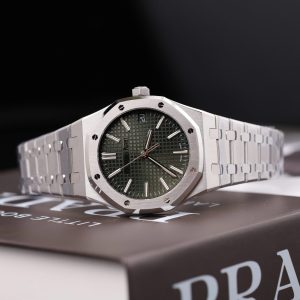 Audemars Piguet Royal Oak 15500 Replica 11 Mặt Xanh Lá Cây Máy Cơ Thụy Sỹ Nhà Máy APS 41mm (2)