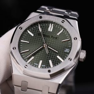 Audemars Piguet Royal Oak 15500 Replica 11 Mặt Xanh Lá Cây Máy Cơ Thụy Sỹ Nhà Máy APS 41mm (2)