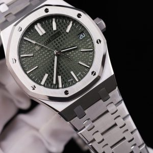 Audemars Piguet Royal Oak 15500 Replica 11 Mặt Xanh Lá Cây Máy Cơ Thụy Sỹ Nhà Máy APS 41mm (2)