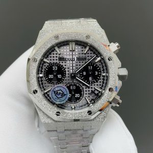 Audemars Piguet Royal Oak Chronograph Frosted Gold 26240 Chế Tác Mặt Xám Máy Cơ Thụy Sỹ Nhà Máy APS 41mm (2)