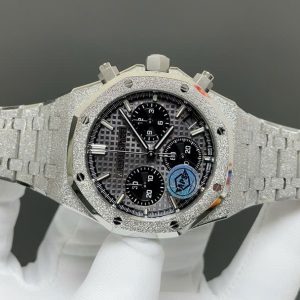 Audemars Piguet Royal Oak Chronograph Frosted Gold 26240 Chế Tác Mặt Xám Máy Cơ Thụy Sỹ Nhà Máy APS 41mm (2)