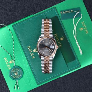 Rolex DateJust 126231 Chế Tác Mặt Xám Cọc Số Dạ Quang Nhà Máy VS 36mm (2)