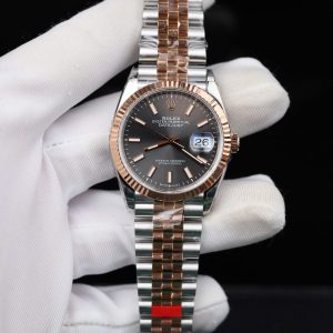 Rolex DateJust 126231 Chế Tác Mặt Xám Cọc Số Dạ Quang Nhà Máy VS 36mm (2)