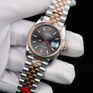 Rolex DateJust 126231 Chế Tác Mặt Xám Cọc Số Dạ Quang Nhà Máy VS 36mm (2)